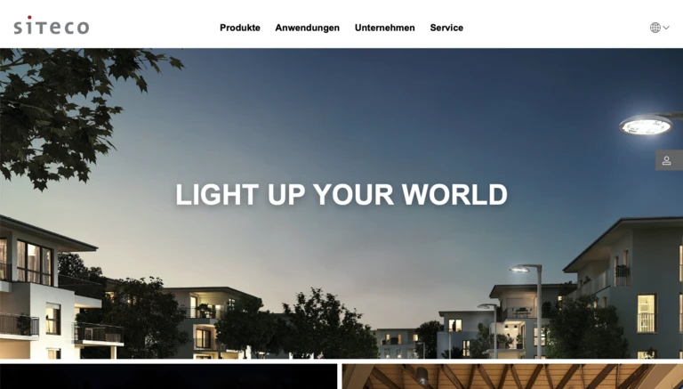 Siteco TYPO3 Website Impression